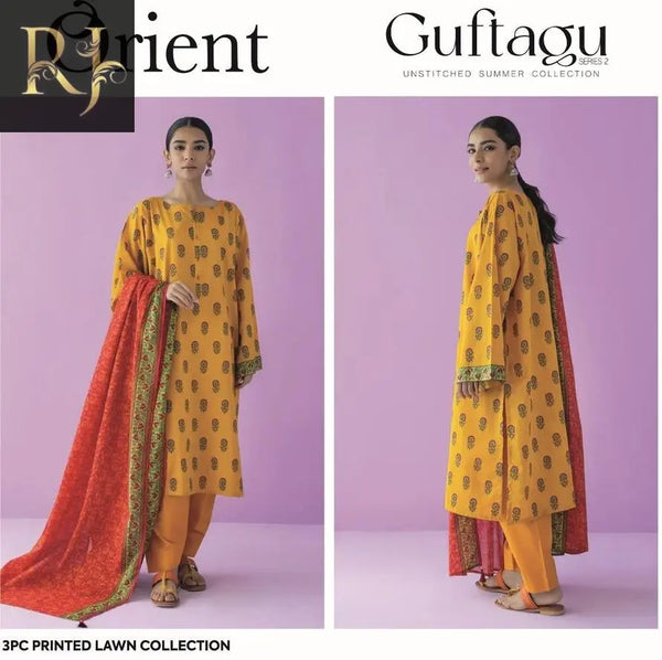 Women's Unstitched Lawn Suit - RJ Kollection 3520.00 clothing RJ Kollection 