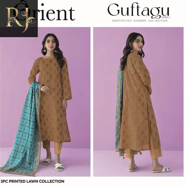 Women's Unstitched Lawn Suit - RJ Kollection 3520.00 clothing RJ Kollection 