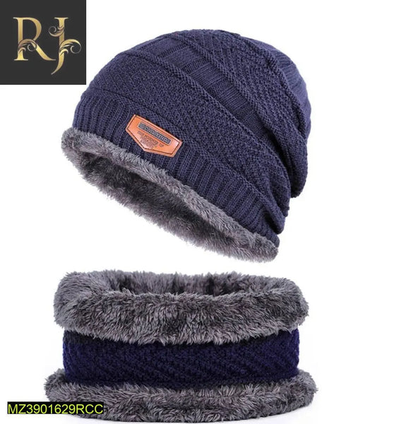 Wool Cap With Neck Warmer - RJ Kollection 700.00  RJ Kollection 