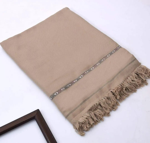 Luxurious 1 pc plain wool shawl