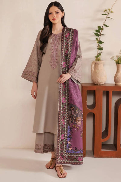 3 Pc's women's unstitched embroided suit