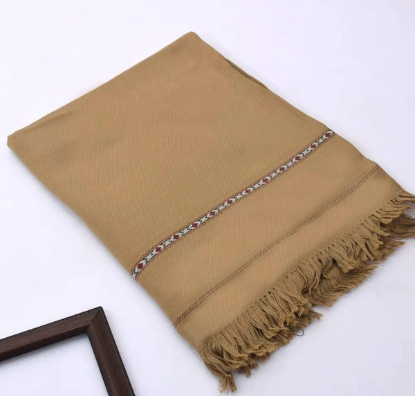 Luxurious 1 pc plain wool shawl