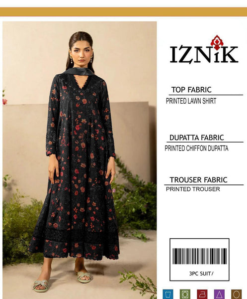 3 pcs womens unstitched printed suit