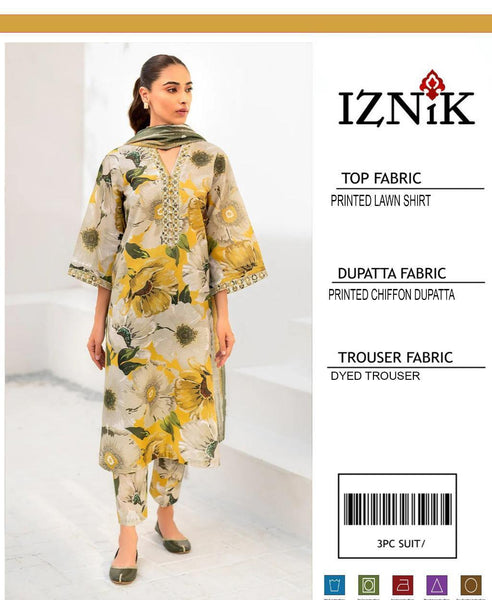 3 pcs womens unstitched printed suit