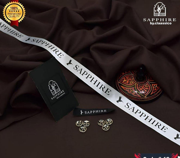 Premium Quality Brown Men's Unstitched wash n wear Suit By Sapphire r