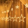 Led Star Curtain String Light Home Indoor Decor Fairy Lights - RJ Kollection