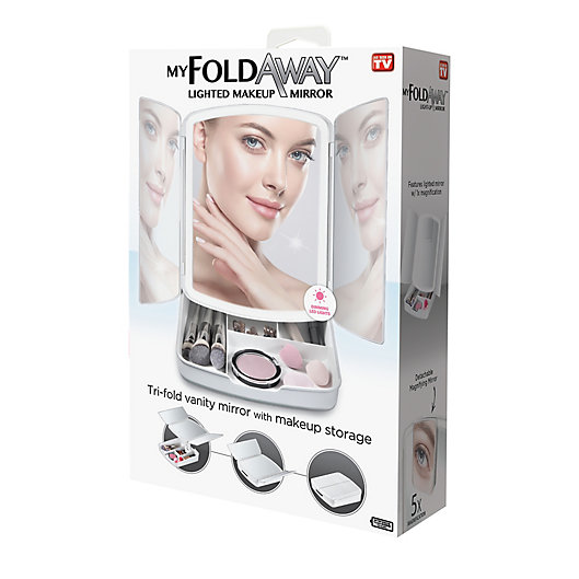 Foldaway Lighted Makeup Mirror - Your Portable Beauty Companion