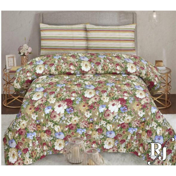 RJ Pure Cotton High Quality King Size Bed Sheets & Two Pillow Cover RJ#141 - RJ Kollection
