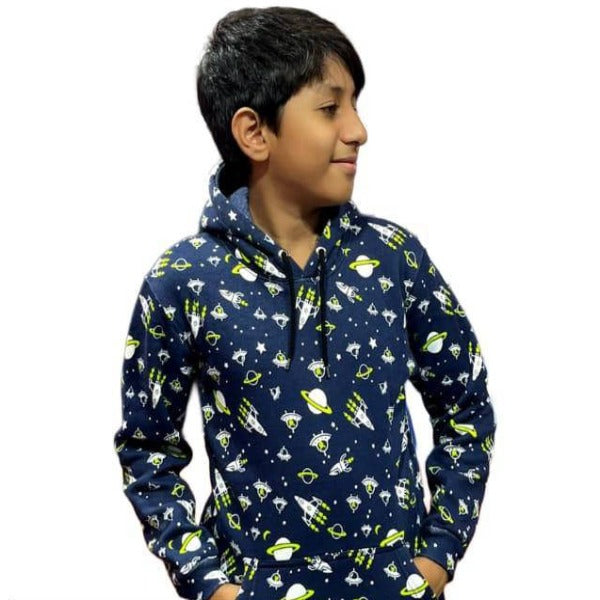Snug & Stylish: Cotton Fleece Hoodie for Kids - Embrace Comfort and Fashion