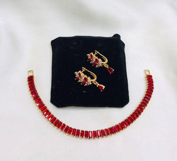 One Carat Zircon Necklace Set
