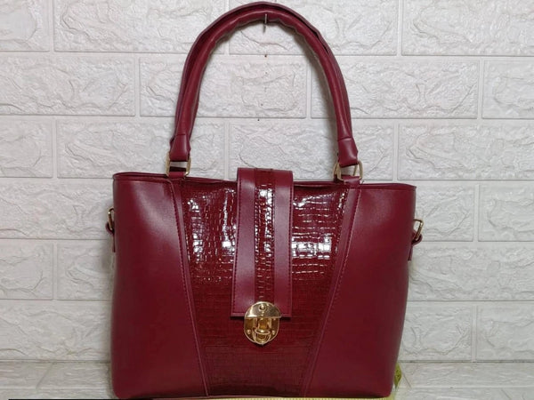 Women Handbag Croco Patent