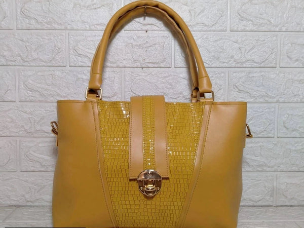 Women Handbag Croco Patent